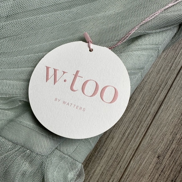 NWT Wtoo Ruched Bobbinet Dress - Picture 7 of 10